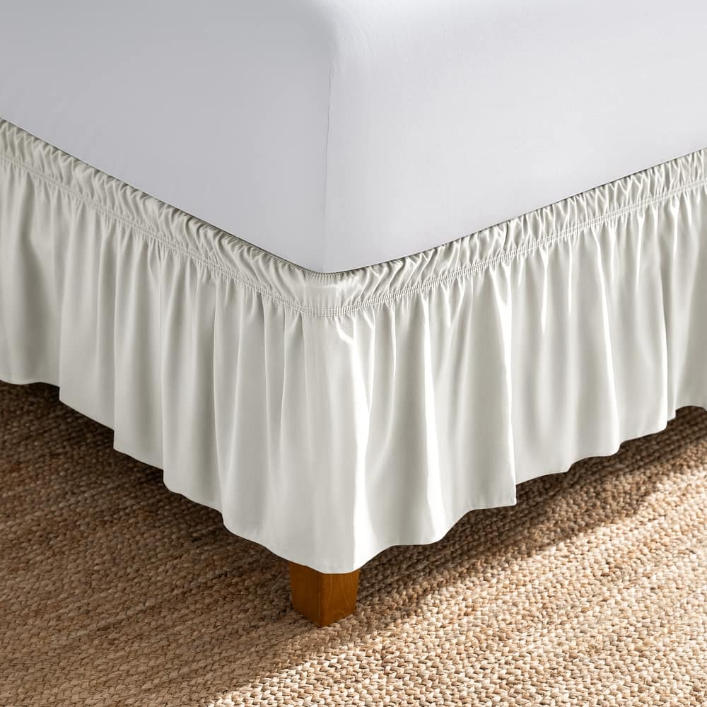 Bare Home Adjustable Wrap Around Bed Skirt