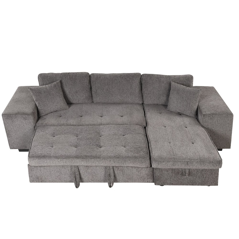 Merax 104" Modern L-Shape 3 Seat Reversible Sectional Couch