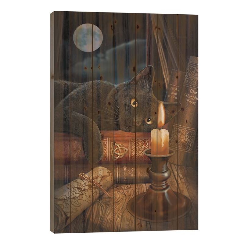 The Witching Hour Print On Wood by Lisa Parker - Multi-Color - 40x26x1.5