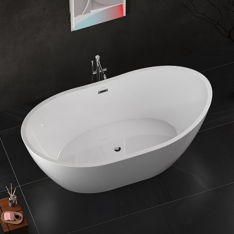 Empava Freestanding Bathtubs Acrylic Stand Alone Soaking Tubs