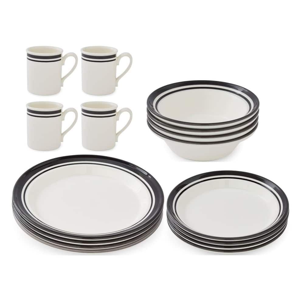Portmeirion Potters 16 Piece Stripe Dinnerware Set
