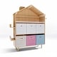preview thumbnail 3 of 12, Fortune Candy House-Shaped Kids Storage Cabinet with Fabric Bins, Multi-Compartment Toy & Book Organizer, Vertical Design 45.7'' H