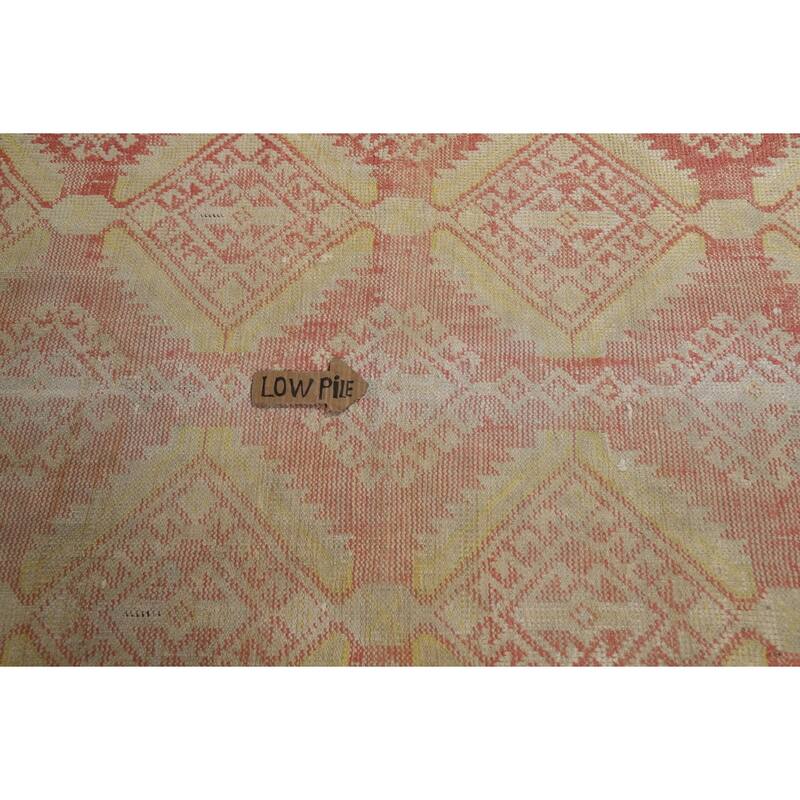 All-Over Geometric Bakhtiari Persian Rug Hand-Knotted Wool Carpet - 3'10" x 7'0"
