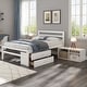 preview thumbnail 22 of 58, Wooden Platform Bed Frame with Removable Storage Shelves, Built-in Two Storage Drawers and Headboard for Kids, Teens