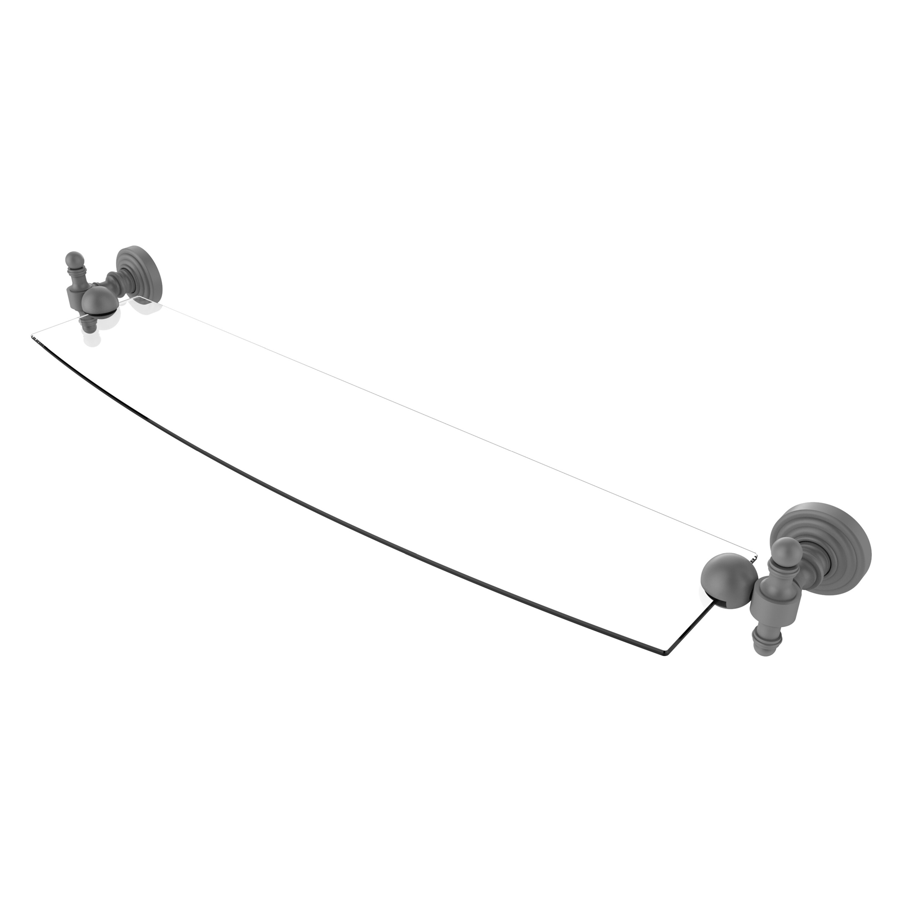 Allied Brass Retro Wave 18 Inch Glass Shelf