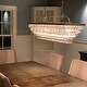preview thumbnail 1 of 18, The Weston 40 Inch Rectangular Glass Drop Chandelier