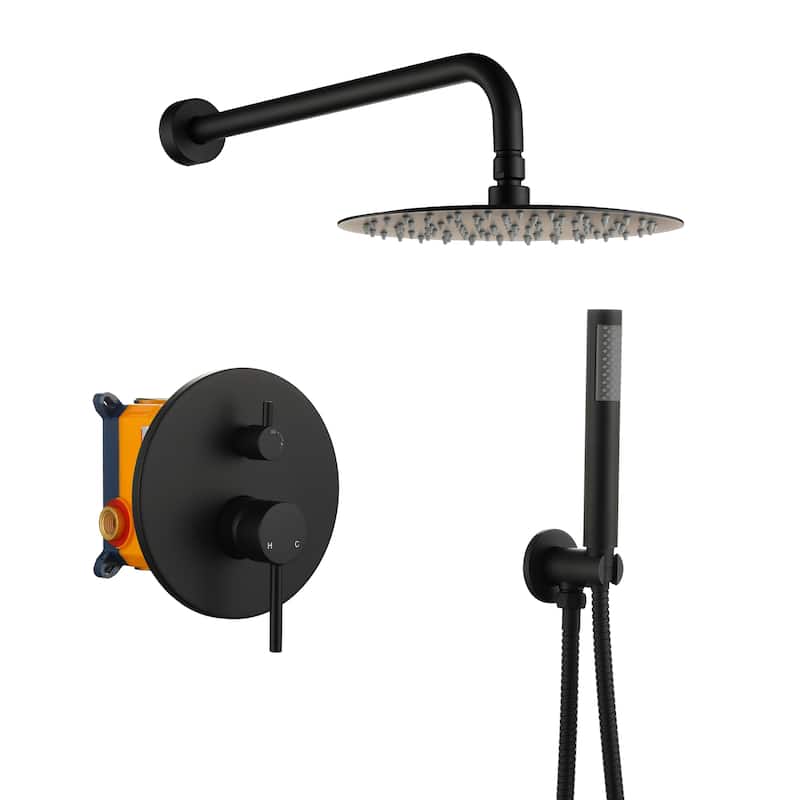 10-Inch Wall Mount Round Shower Set
