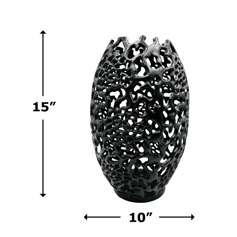 Decorative Handmade Aluminum Egg Nest Flower Vase
