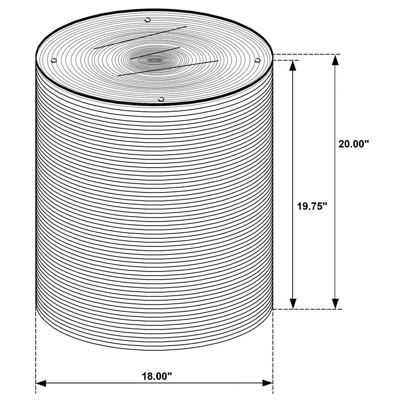 Halden Round Woven Seagrass Accent Side Table Light Brown