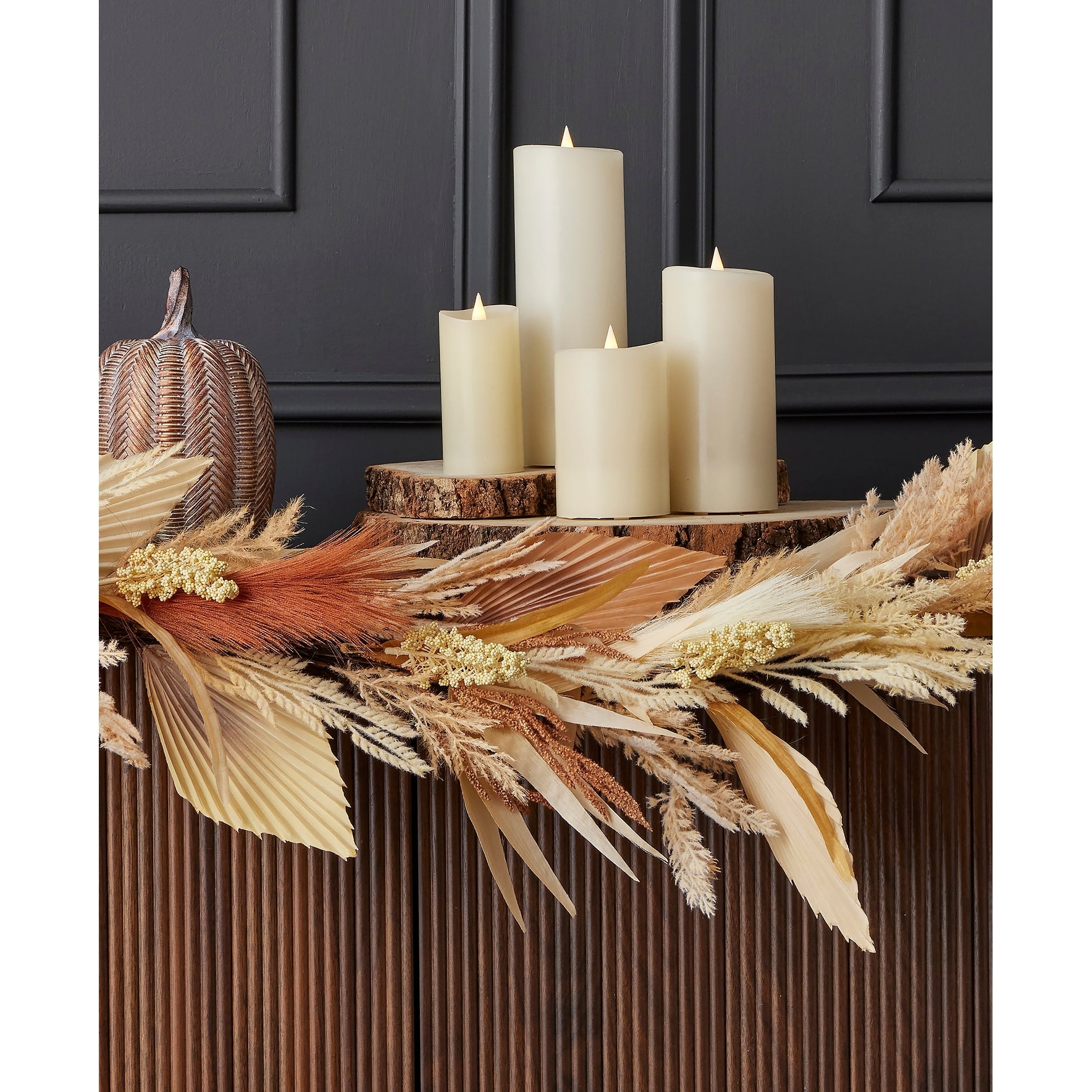 6 ft Pampas and Palm Garland