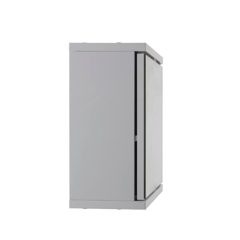 Croydex Simplicity Self-Assembly 1 Door Mirrored Compact Bathroom Cabinet (11.81 x 11.81in)