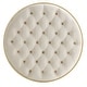 preview thumbnail 14 of 24, Perdita Gold Finish Velvet Round Tufted Ottoman by iNSPIRE Q Bold
