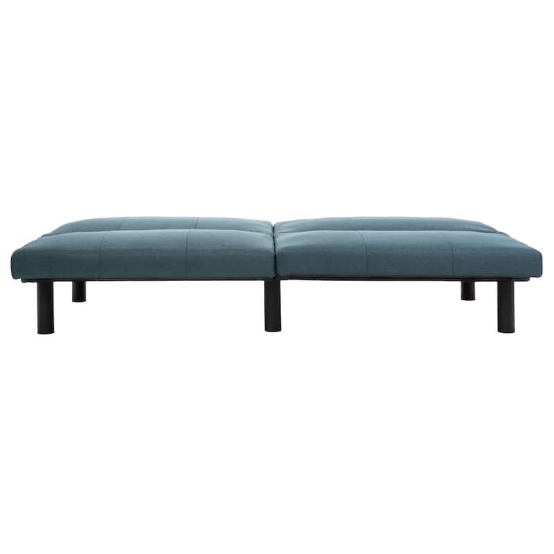 SAFAVIEH Nakisha Blue Foldable Futon Sofa Bed