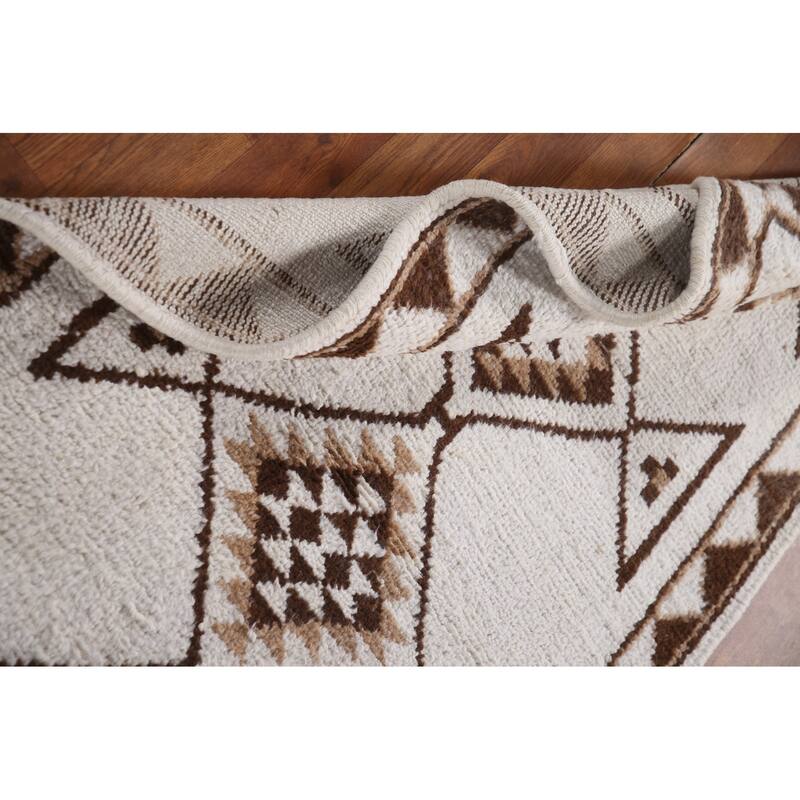 Plush Turkish Anatolian Runner Rug Hand-knotted Oriental Wool Carpet - 3'1"x 10'1"