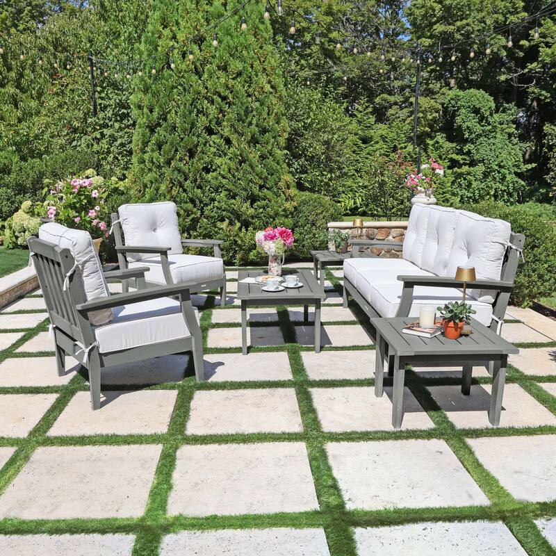 HIGHWOOD Lehigh 6-Piece Couch and Chair Deep Seating Set