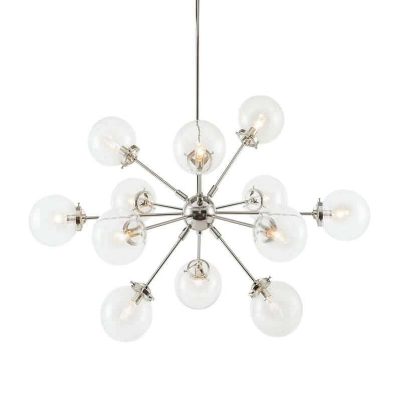 Paige 12-Light Chandelier with Oversized Globe Bulbs for living room,bedroom,and dining room