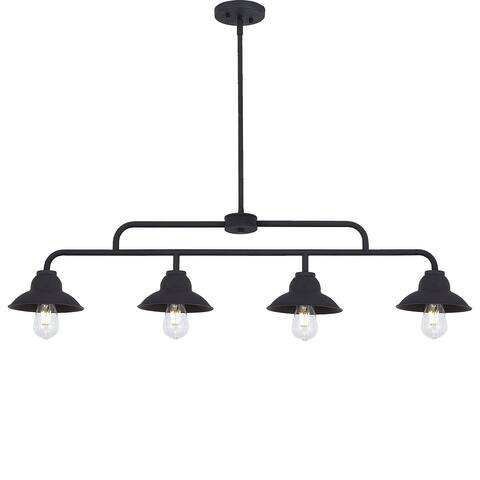 Acroma 4 Light 45 Inch Linear Modern Farmhouse Rectangle Chandelier-UL-Certified - N/A