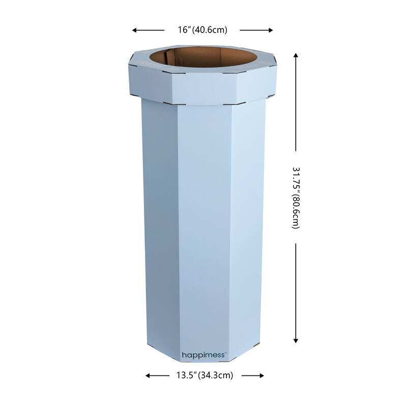 25-Gallon Disposable Cardboard Event Trash Can and Recycling Bin (Set of 2)