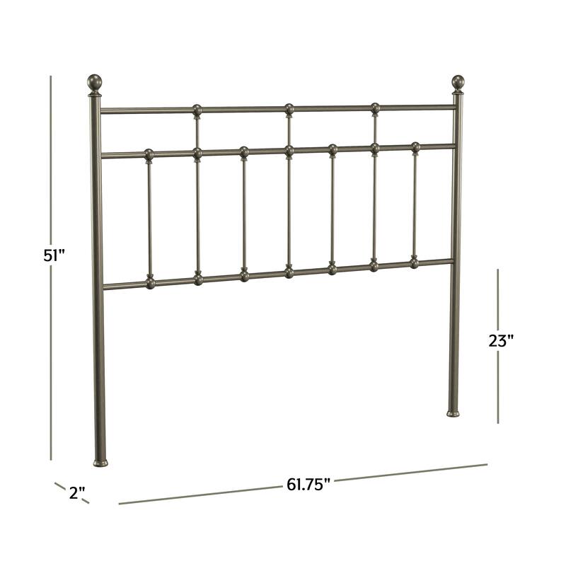 Hillsdale Furniture Providence Traditional Spindle Metal Headboard