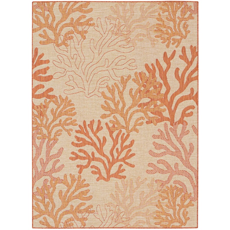 Nourison Garden Oasis Indoor/Outdoor Nature Area Rug.