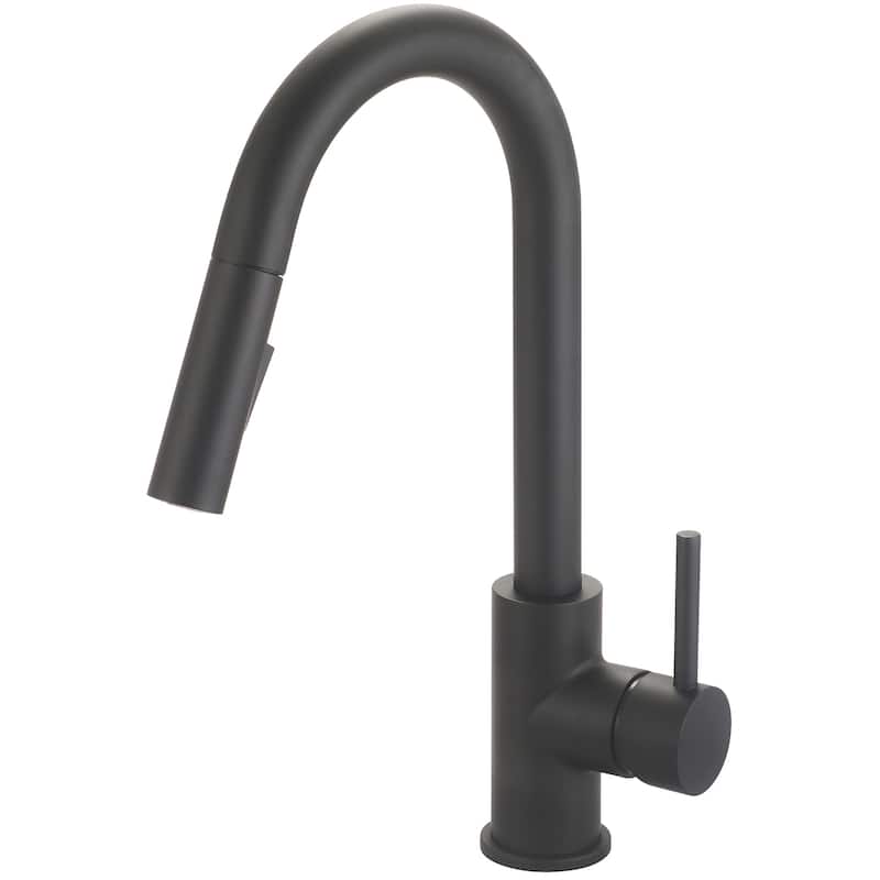 Olympia Faucets K-5080 i2v 1.5 GPM Single Hole Kitchen Faucet - Matte Black