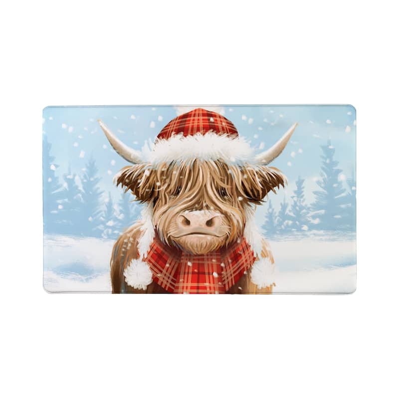 Highland Cow Anti-Fatigue Door Mat - 30" x 18"