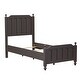 preview thumbnail 2 of 4, Cottage View Dark Grey Twin Panel Bed