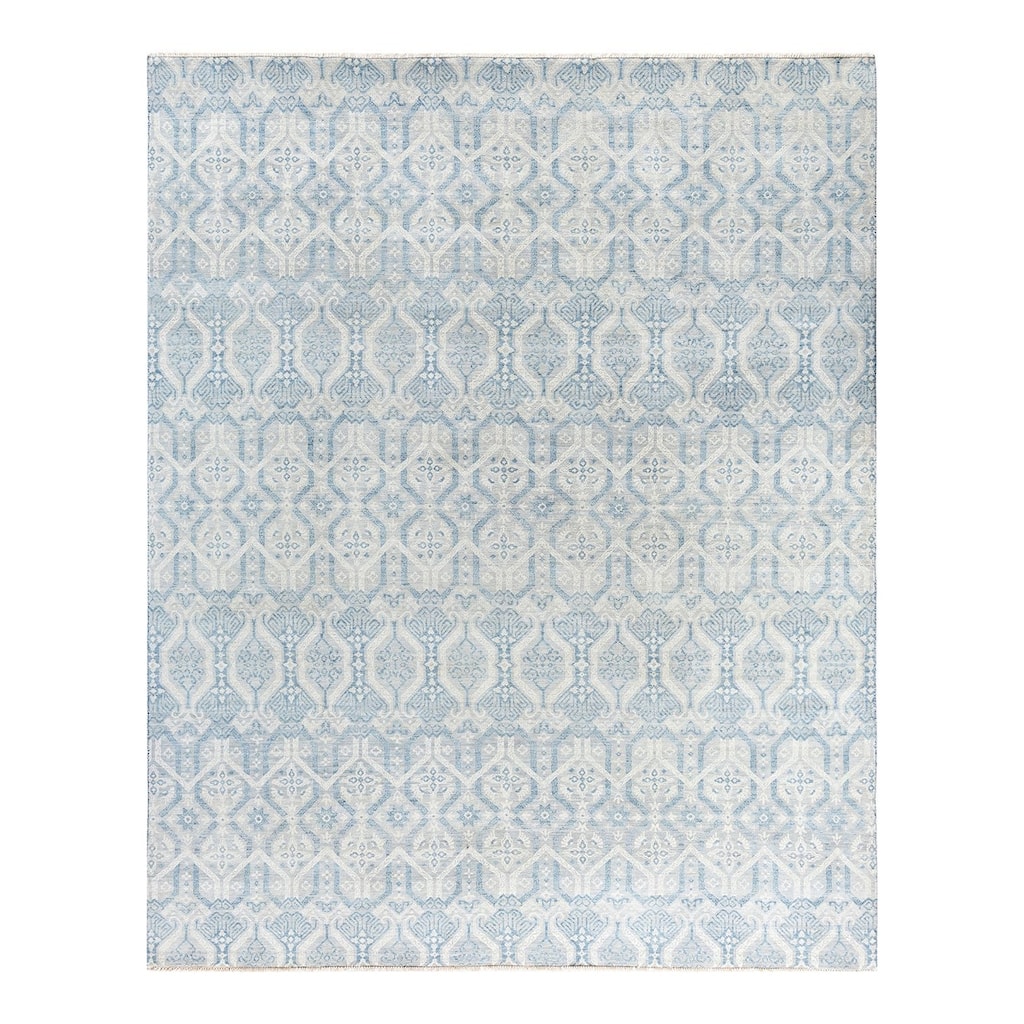 Ikat One-of-a-Kind Hand-Knotted Area Rug, Beige - 8' 2" x 10' 2"