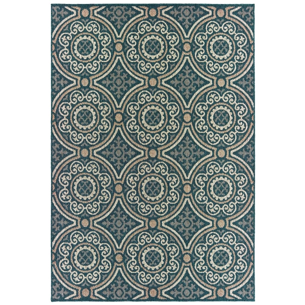 Vista Home Higgins Panel Medallion Indoor/ Outdoor Area Rug by Havenside Home