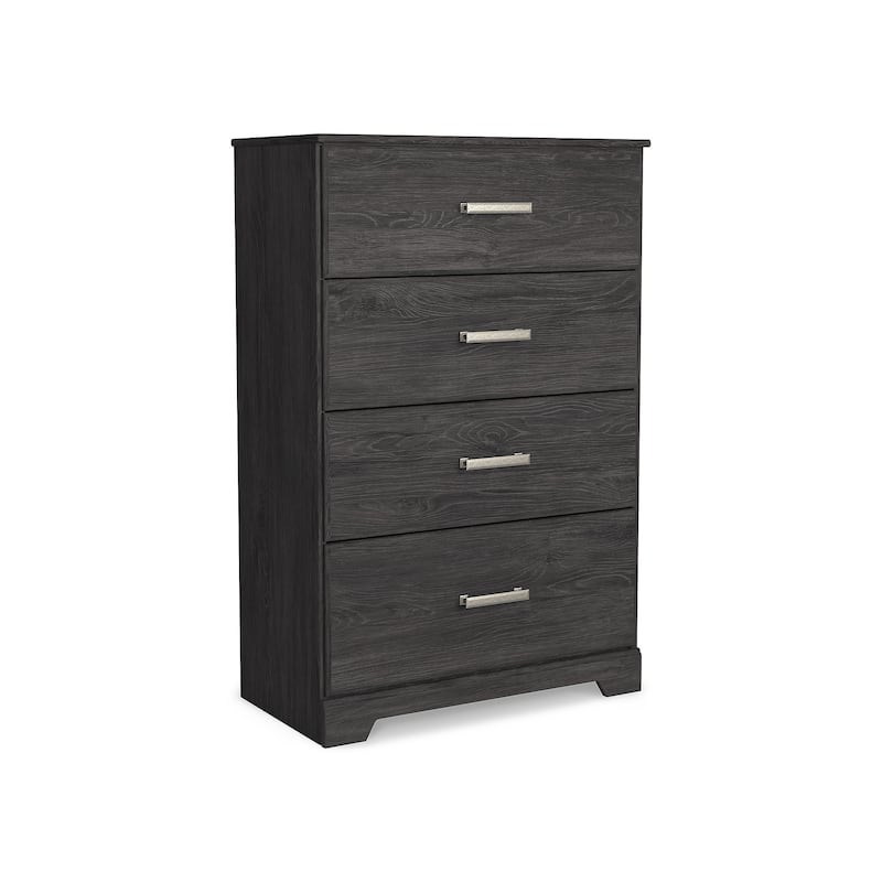 Belachime Black Four Drawer Chest