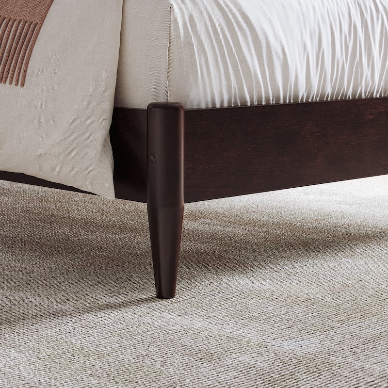 Charlotte Solid Wood Low Profile Platform Bed