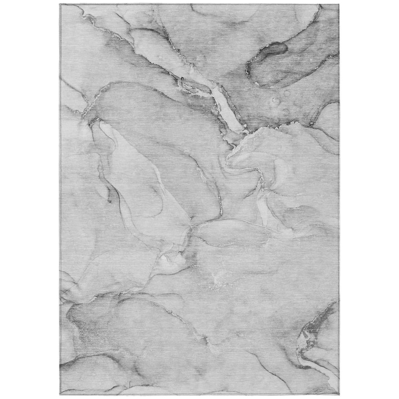 Alrim Artistic Abstract Weather Resistant Blended Style Outdoor Rug