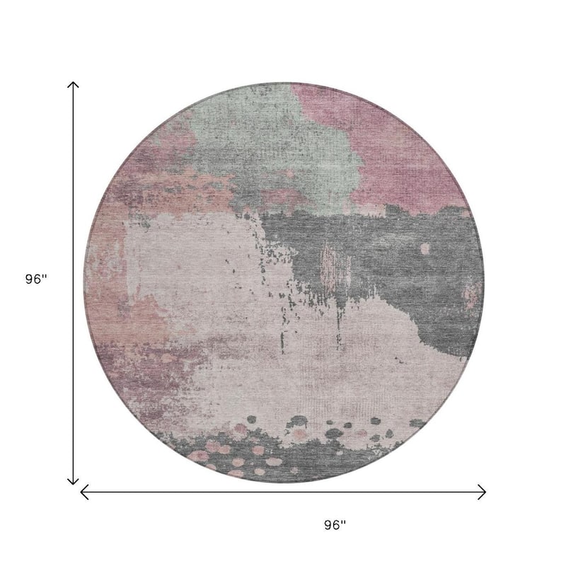 HomeRoots Abstract Transitional Rectangle Outdoor Rug