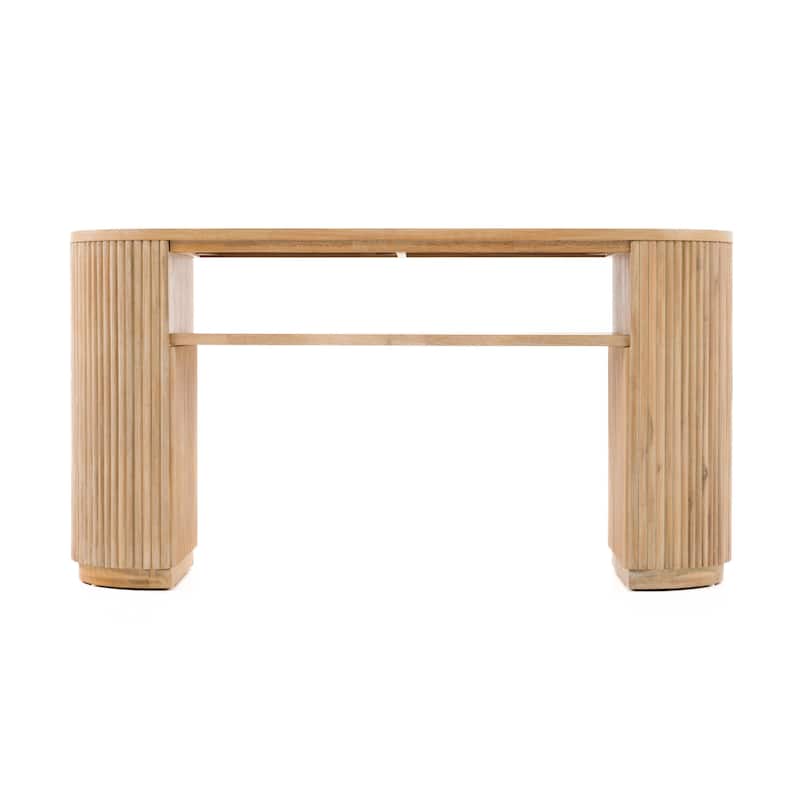 Modrest Jacobson Modern Natural Acacia Console Table