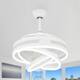 Oaks Aura 42in. LED DIY Shape Retractable Modern Ceiling Fan With Lights, 6-Speed Latest DC Motor Remote Control Ceiling Fan