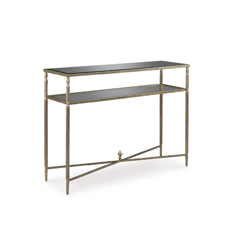 Signature Design by Ashley Cloverty Aged Gold Sofa Table - 45" W x 14" D x 33" H