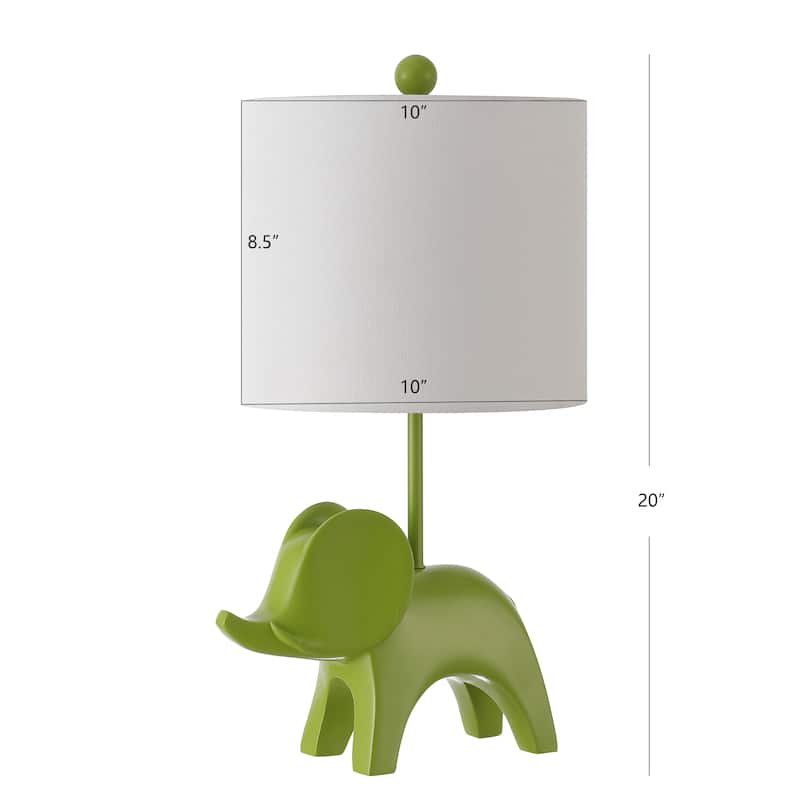 SAFAVIEH Kids Lighting Jonna 20" Elephant Lamp - 11.5"x10"x20" - 12"Wx10"Dx20"H