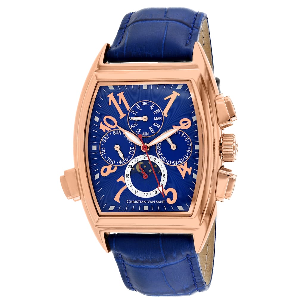 Christian Van Sant Men's Grandeur Blue Dial Watch - CV2140 - 6 (36)