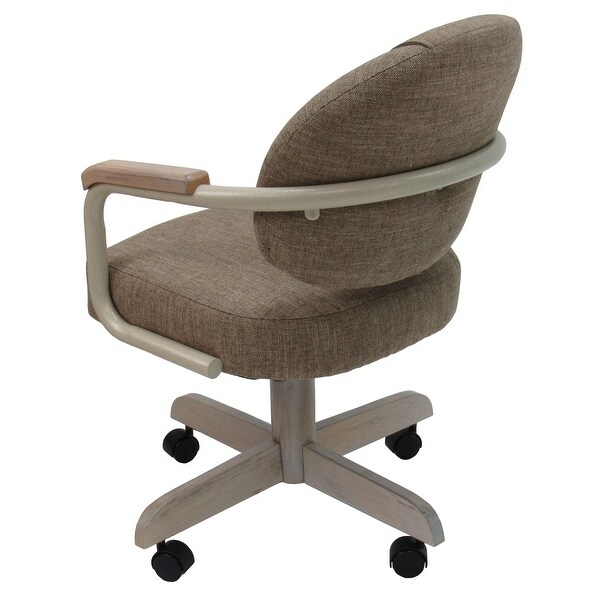 Upholstered swivel tilt shop dining chairs