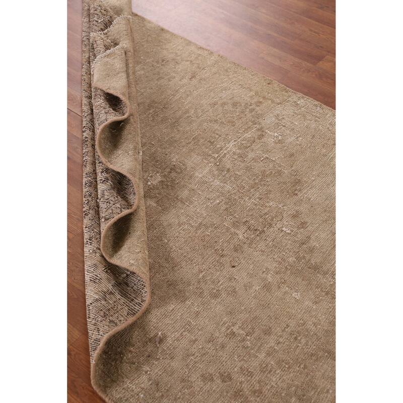 Hand Knotted Oriental 100% Wool Carpet Traditional Medallion Beige & Ivories Tabriz Area Rug - 7' 5'' X 4' 1''