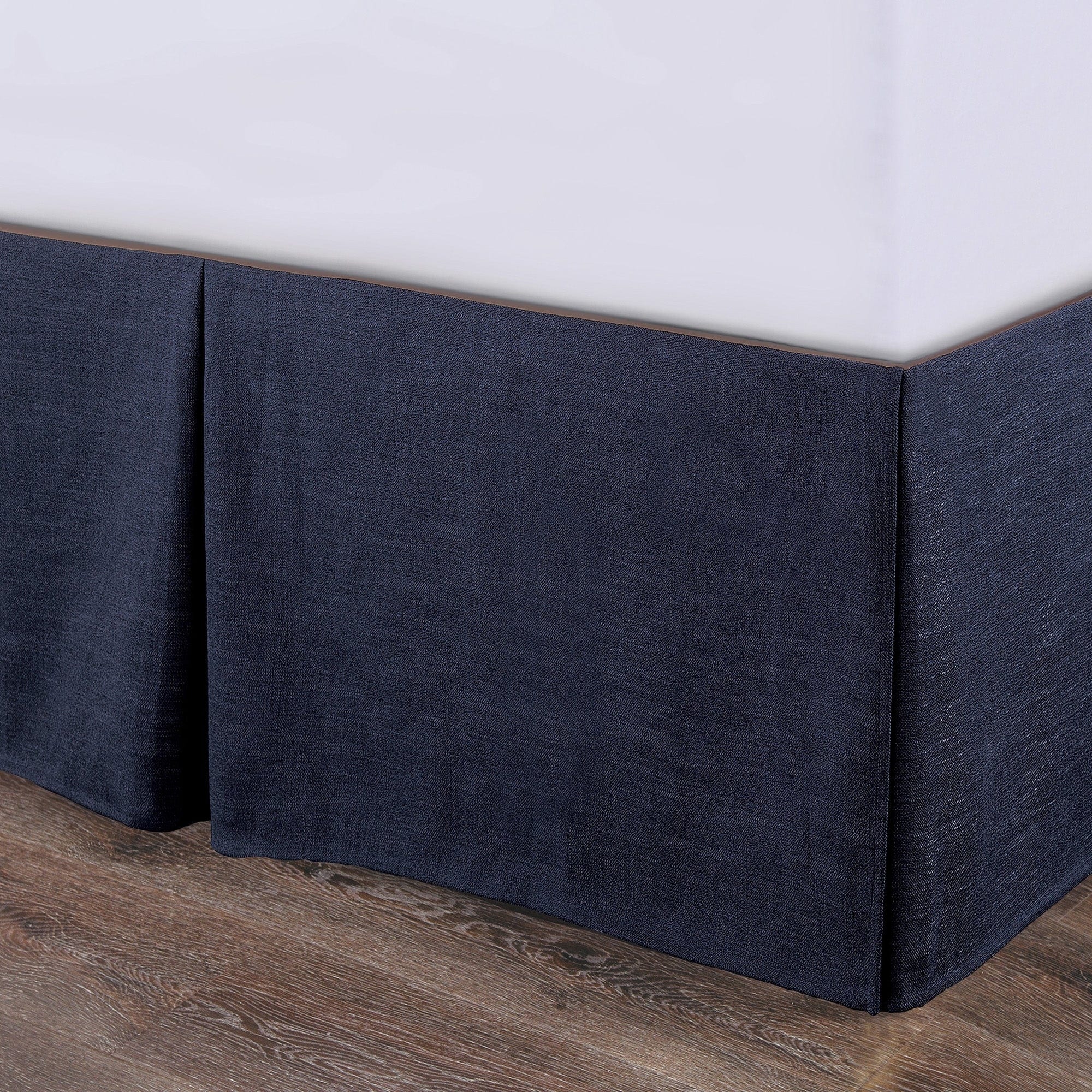 HiEnd Accents Camden Nubby Weave Traditional Style 1 Piece Bed Skirt