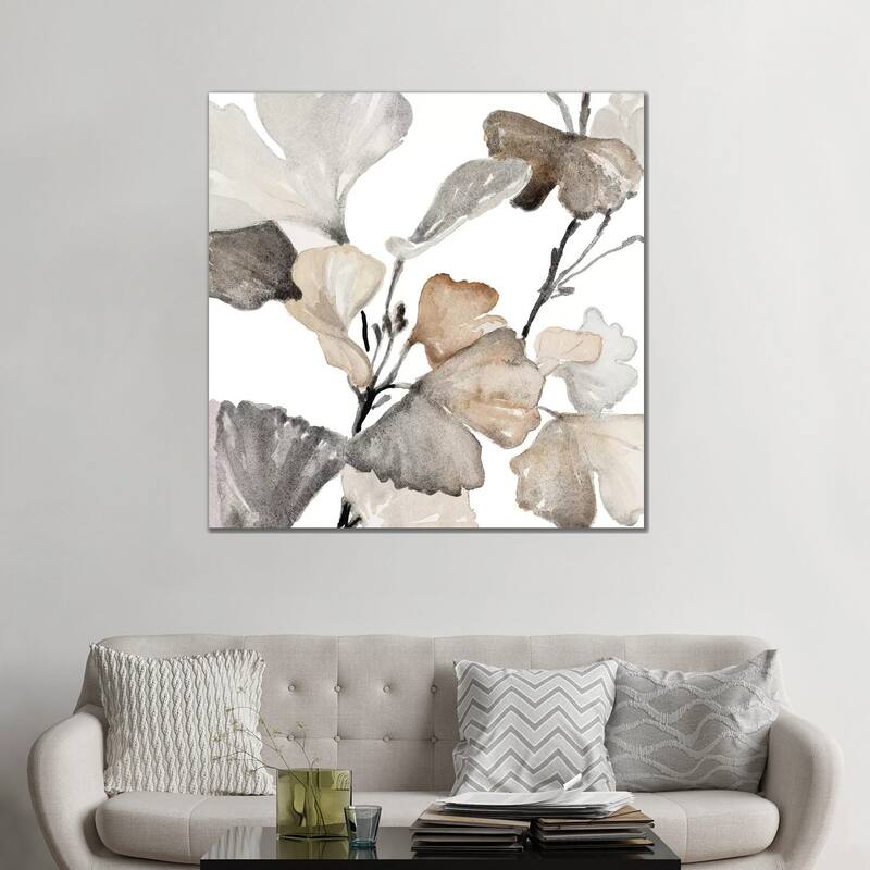 iCanvas "Neutral Ginko Stems II" by Lanie Loreth Canvas Print