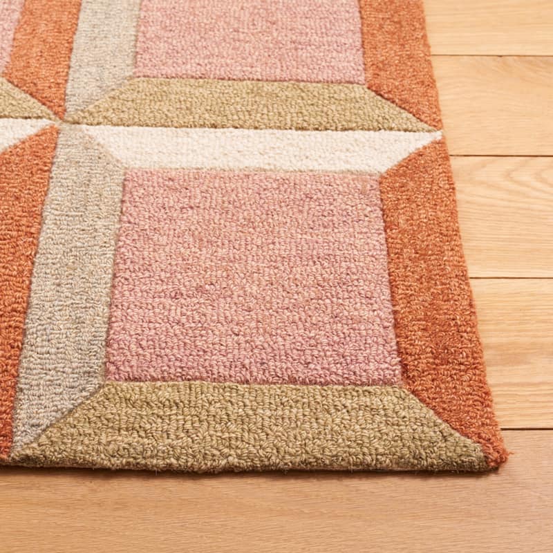 SAFAVIEH Handmade Genre Hikariko Mid-Century Modern Wool Rug