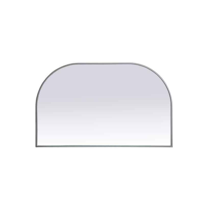 Indigo Home Metal Frame Arch Mirror 39x24 Inch