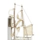 preview thumbnail 21 of 20, White Wood Sail Boat Decorative Bookends with Real Boat Rigging and Gold Corners (Set of 2)