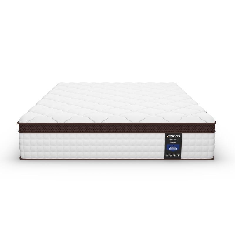 12-inch Memory Foam Pillow Top Medium Firm Innerspring Mattress