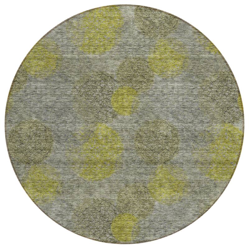 Machine Washable Indoor/ Outdoor Boho Sphere Chantille Rug