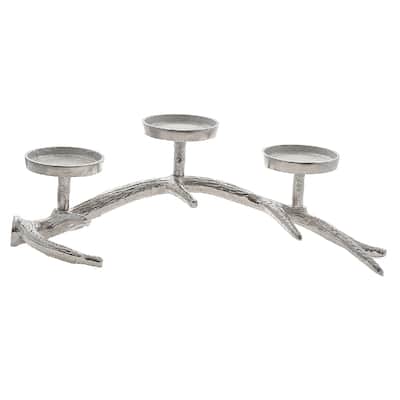 Christmas Antler Stand With 3 Pillar Holder - N/A