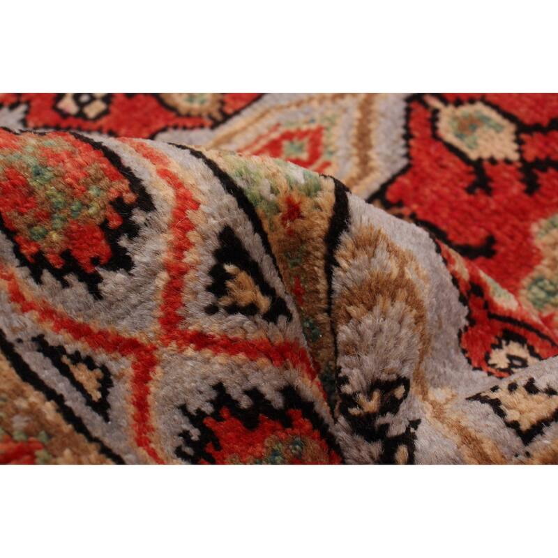 ECARPETGALLERY Hand-knotted Finest Ghazni Grey Wool Rug - 2'5 x 9'8