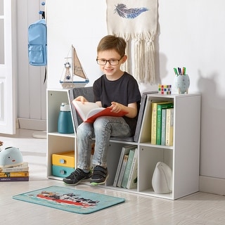 Kids Bookcase with Reading Nook and Cushion
